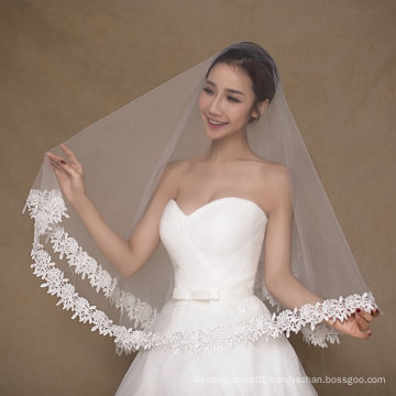 Aoliweiya Tulle One Layer Short Wedding Veil for Bride